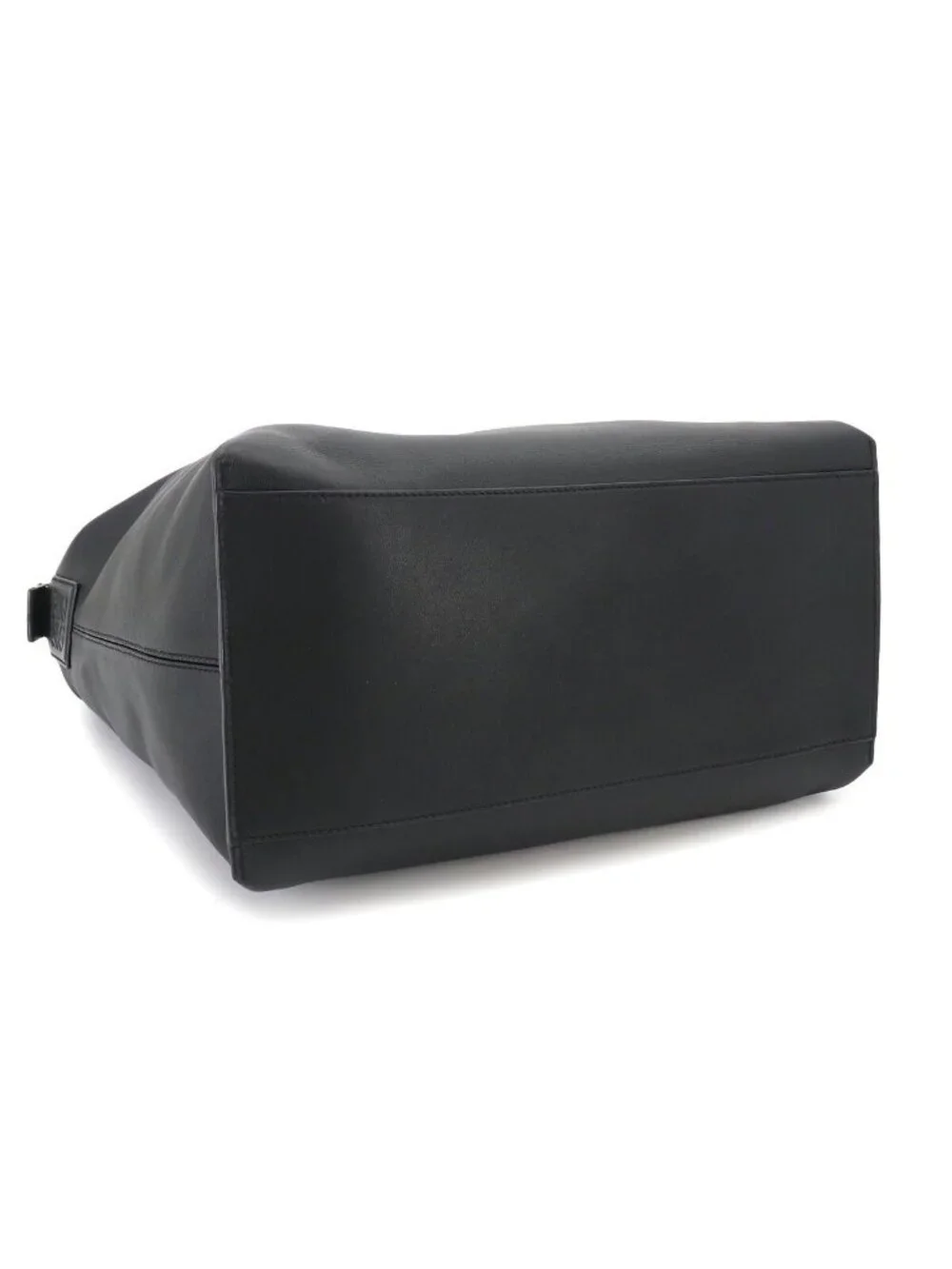 Loewe Cubby Crossbody Shoulder Bag Leather Black Silver